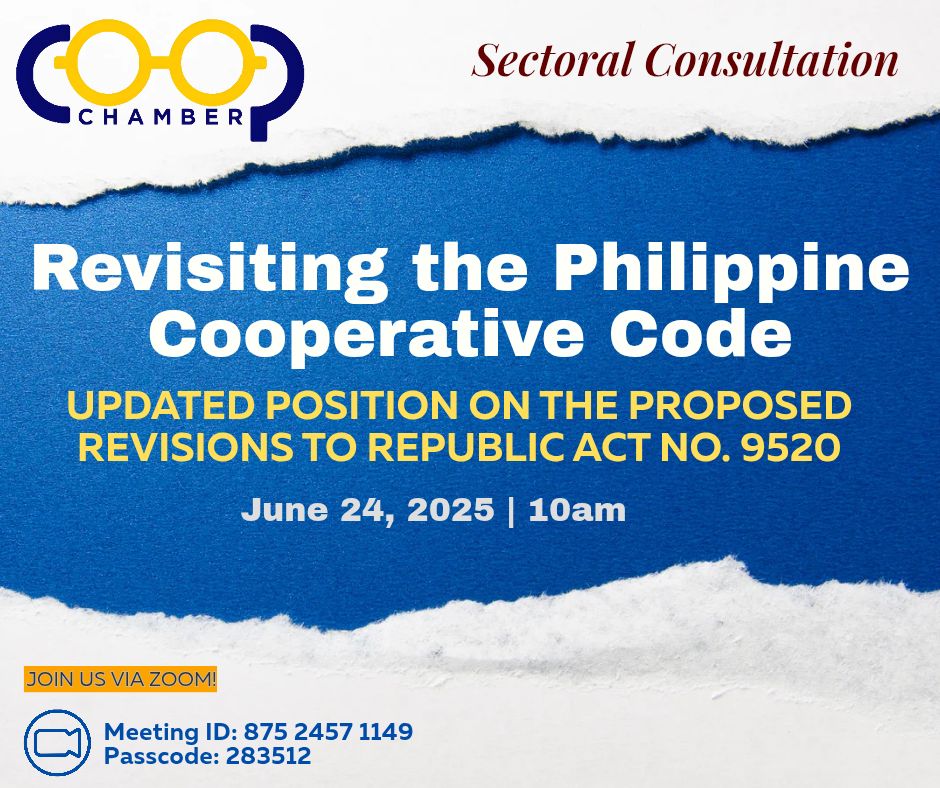 Read more about the article Sectoral Consultation on the Updated Position on the Proposed Revision to Philippine Cooperative Code