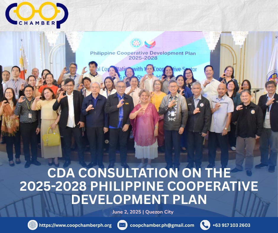 Read more about the article Coop Chamber Joins CDA Consultation on the 2025–2028 Philippine Cooperative Development Plan